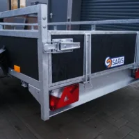 Tieflader 255x133cm 1350kg gebremst Holz Anhänger – Bild 4