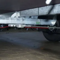 Tieflader 255x133cm 1350kg gebremst Holz Anhänger – Bild 7