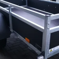 Tieflader 255x133cm 1350kg gebremst Holz Anhänger – Bild 9