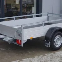 Tieflader 255x153cm 1500kg LED gebremst Rampenschacht – Bild 2