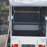 Tieflader 255x133cm 1350kg Hochplane grau 140cm – Bild 5