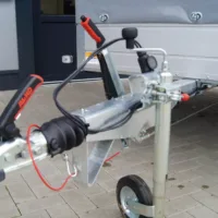 Tieflader 255x133cm 1350kg Hochplane grau 140cm – Bild 8