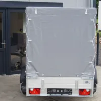 Tieflader 255x133cm 1350kg Hochplane grau 140cm – Bild 4