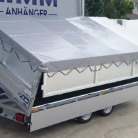 Dreiseitenkipper 406 204 3500kg verstärkt Stahlaufsatzwände Flachplane – Bild 2