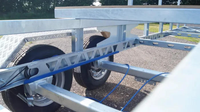 Langmaterialanhänger Rohranhänger Hochlader 10m 2700kg – Bild 13