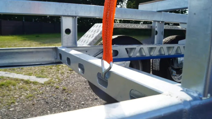 Langmaterialanhänger Rohranhänger Hochlader 10m 2700kg – Bild 12