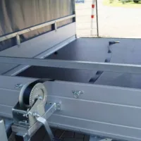 Tieflader 255x153cm 1500kg gebremst Rampe Plane Winde – Bild 11