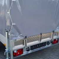 Tieflader 255x153cm 1500kg gebremst Rampe Plane Winde – Bild 8