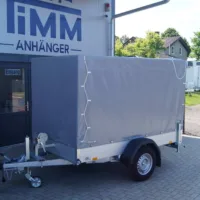 Tieflader 255x153cm 1500kg gebremst Rampe Plane Winde