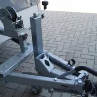 Tieflader 255x153cm 1500kg gebremst Rampe Plane Winde – Bild 5